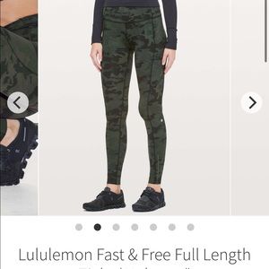 Lulu camo FAST & FREE FULL LENGTH TIGHT *NULUX 28"